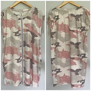 Boutique camo sporty varsity sleeveless mini dress summer casual